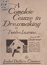 A Complete Course In Dressmaking Vol 3 Underwear
