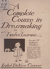A Complete Course In Dressmaking Vol 9 Infants Clothes