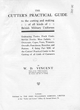 The Cutters Practical Guide Frock And Dress Coats Livery Clerical Naval Military Police And Other Special Garments