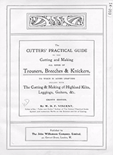 The Cutters Practical Guide To The Cutting And Making All Kinds Of Trousers Breeches And Knickers