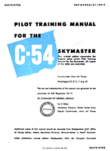 Pilot Training Manual For The Skymaster C-54